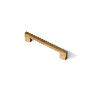 Rectangular wooden drawer pulls